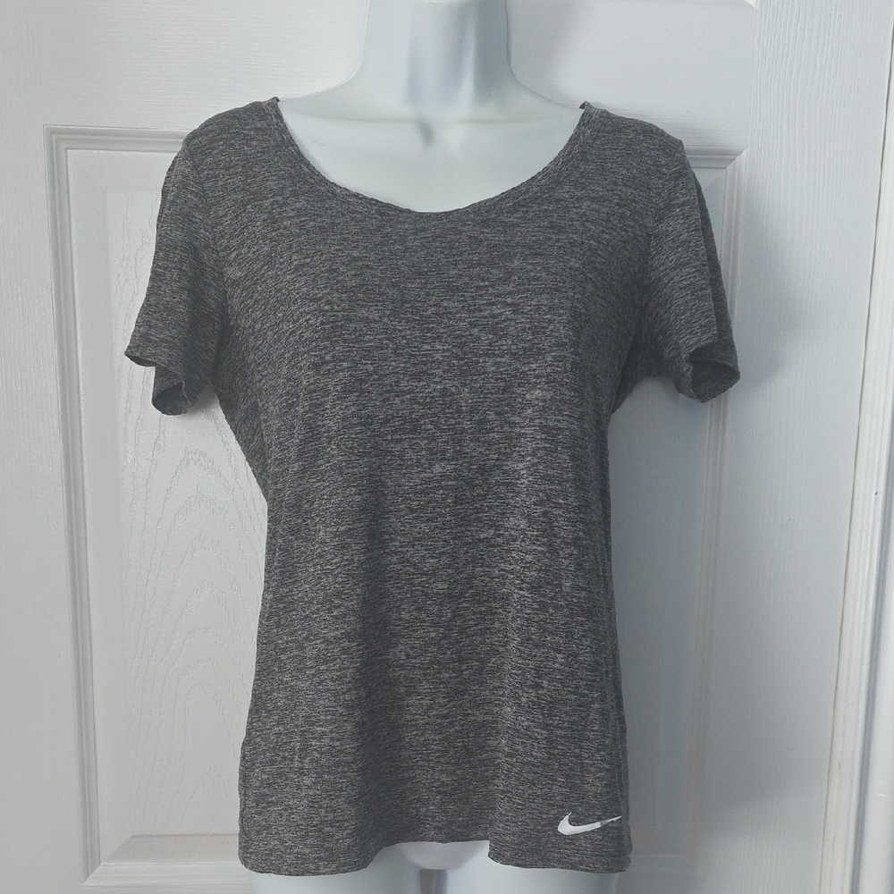 Nike Women's Heathered Black Tee